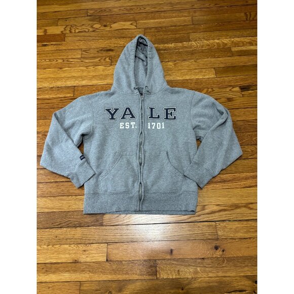 Jansport Womens Yale University Sweatshirt Size Small Gray Full Zip Hooded - Picture 1 of 6